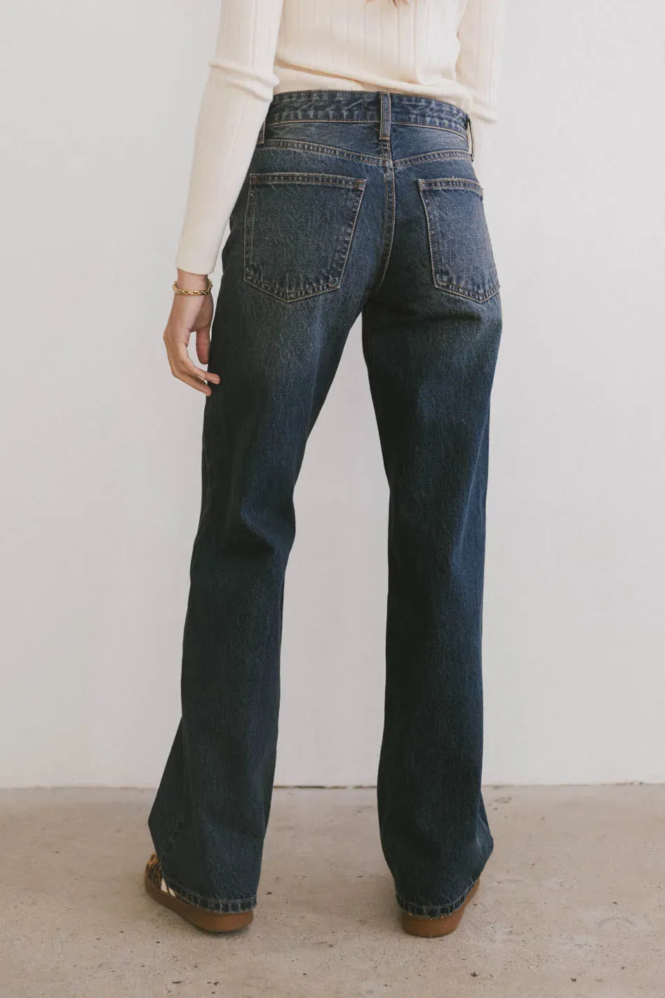 Marshall Straight Leg Jeans in Dark Wash sold by bohme product image thumbnail 2