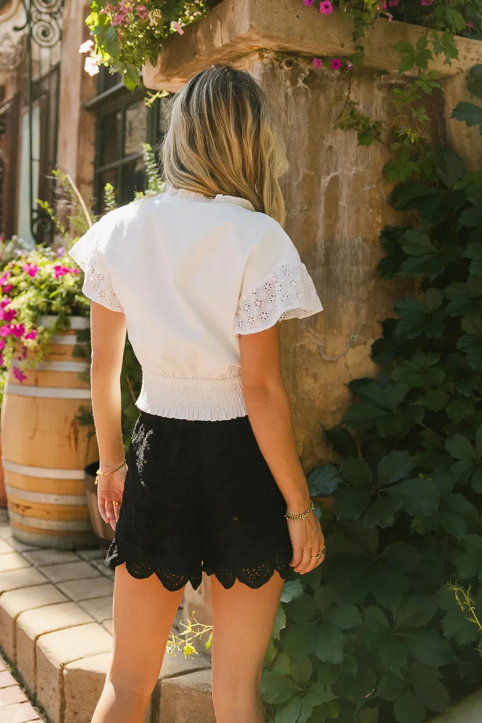 Morgan Eyelet Lace Blouse - FINAL SALE sold by bohme product image thumbnail 4