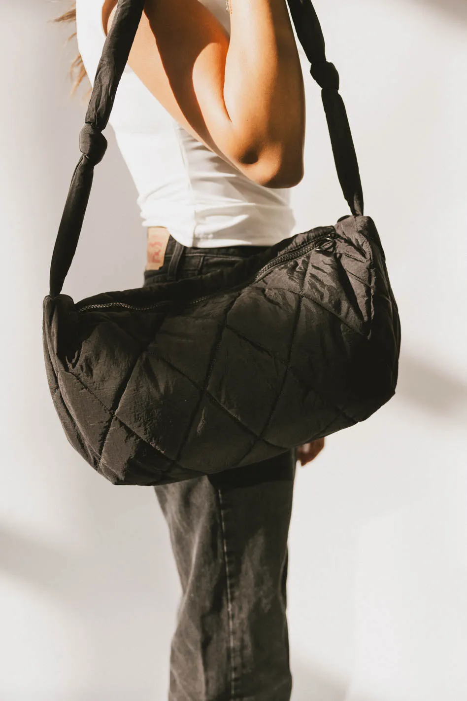 Whimsy Quilted Bag in Black sold by bohme product image thumbnail 2