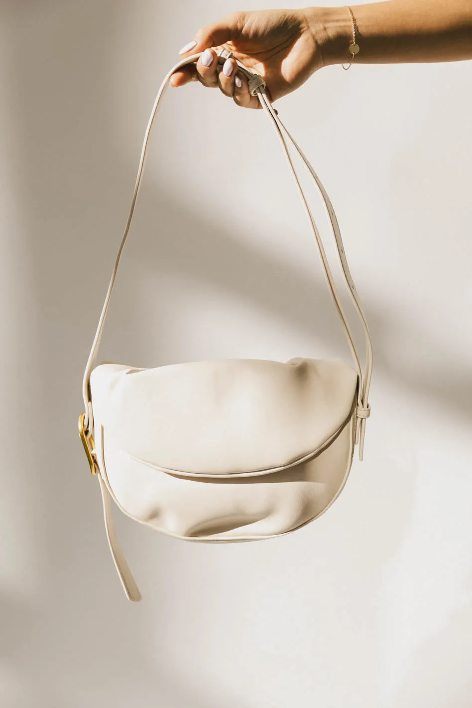 Rumble Vegan Leather Bag in Ivory - FINAL SALE sold by bohme product image thumbnail 3