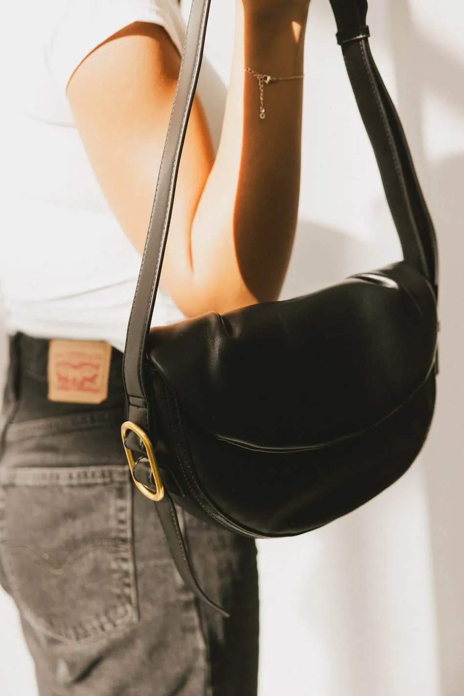 Rumble Vegan Leather Bag in Black sold by bohme product image thumbnail 4