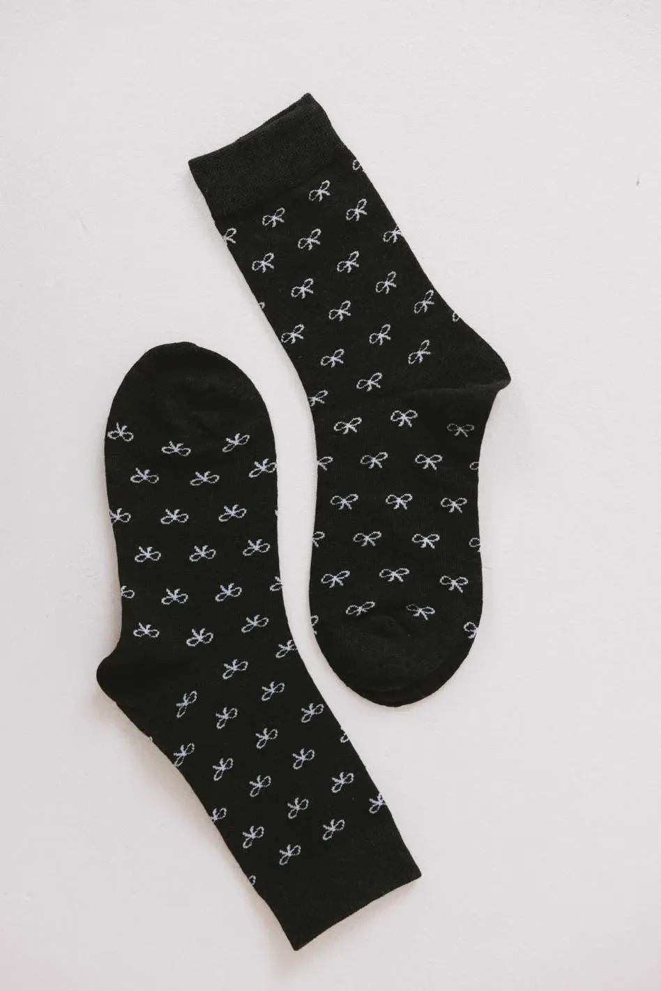Bow Socks in Black sold by bohme product image thumbnail 2