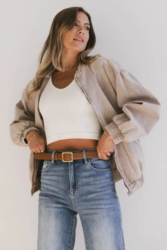 Oshen Leather Belt in Tan sold by bohme