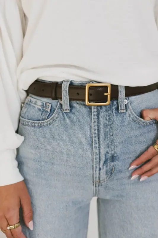 Oshen Leather Belt in Brown sold by bohme