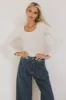 Audrey Ribbed Top in Cream - FINAL SALE sold by bohme