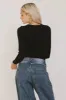 Audrey Ribbed Top in Black sold by bohme