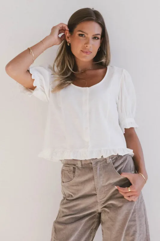 Roselinda Button Up Top - FINAL SALE sold by bohme