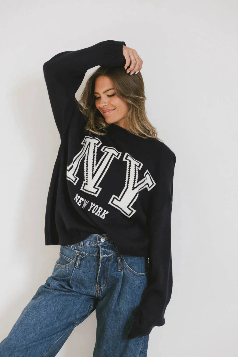 Urban Graphic Knit Sweater - New York - FINAL SALE sold by bohme product image thumbnail 2