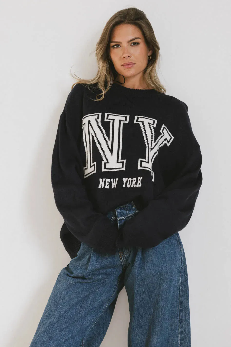 Urban Graphic Knit Sweater - New York - FINAL SALE sold by bohme product image thumbnail 4