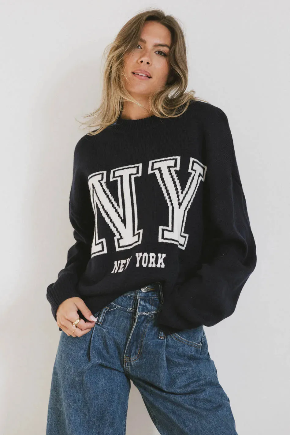 Urban Graphic Knit Sweater - New York - FINAL SALE sold by bohme