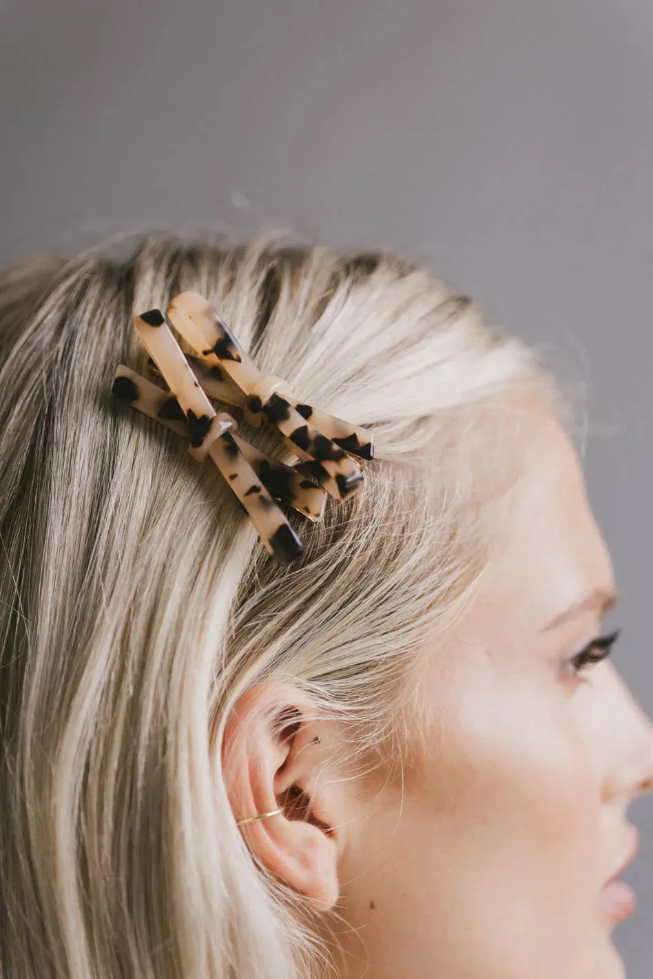 Tortoise Bow Hair Clip sold by bohme product image thumbnail 2