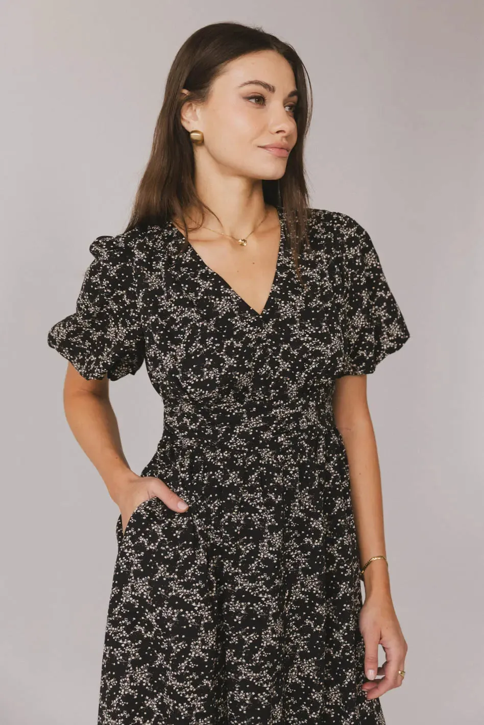 Elladine Floral Midi Dress - FINAL SALE sold by bohme product image thumbnail 4