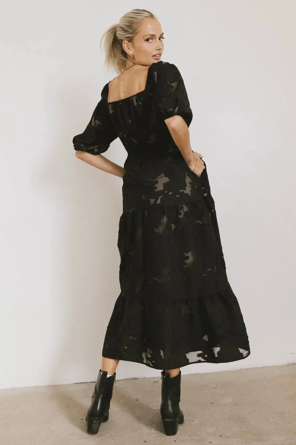 Bethany Maxi Dress in Black - FINAL SALE sold by bohme product image thumbnail 4