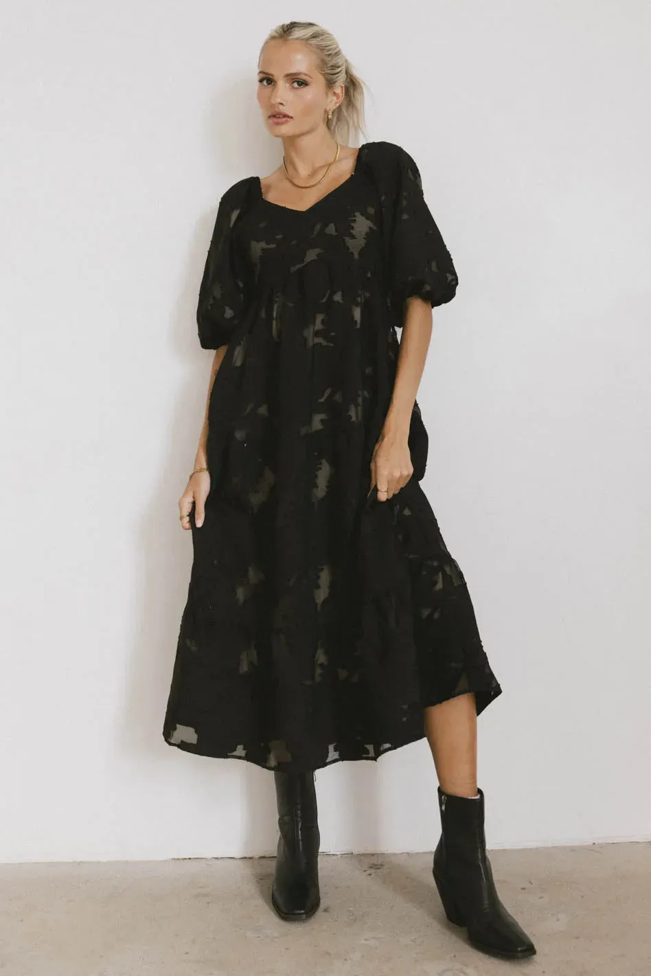 Bethany Maxi Dress in Black - FINAL SALE sold by bohme