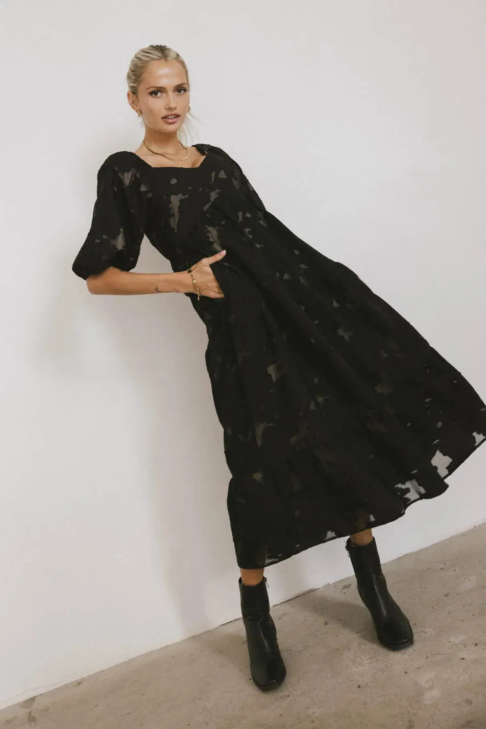 Bethany Maxi Dress in Black - FINAL SALE sold by bohme product image thumbnail 5