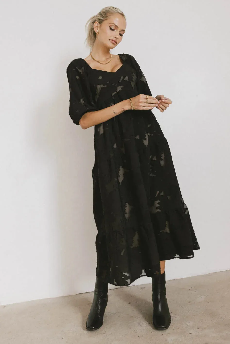 Bethany Maxi Dress in Black - FINAL SALE sold by bohme product image thumbnail 3