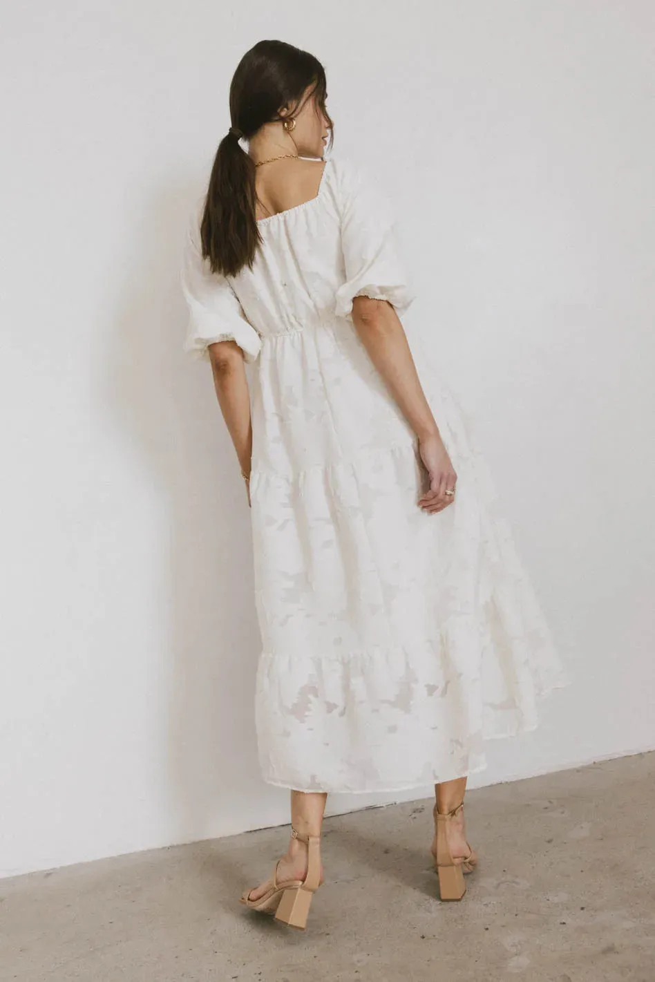 Bethany Maxi Dress in Ivory - FINAL SALE sold by bohme product image thumbnail 4