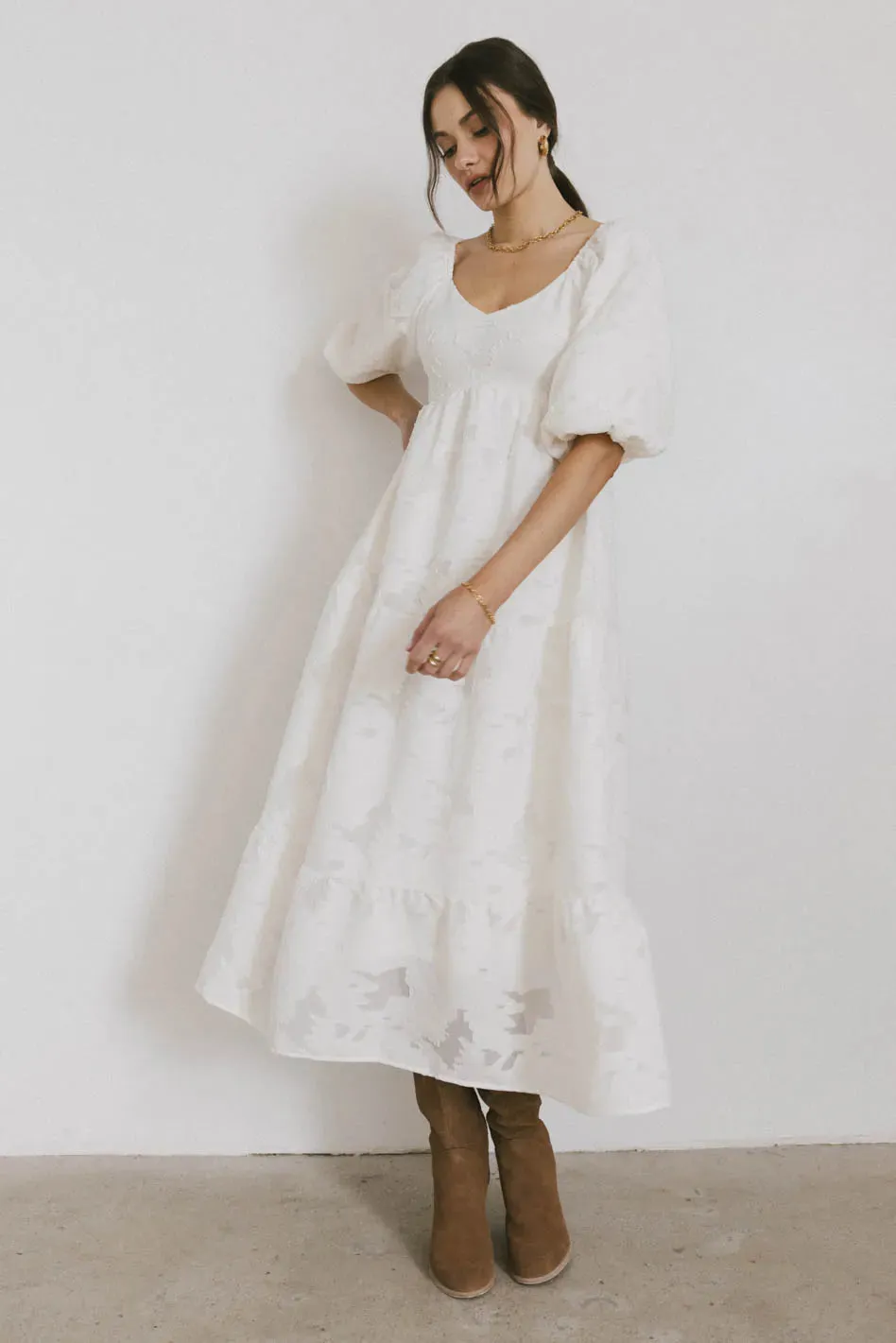 Bethany Maxi Dress in Ivory - FINAL SALE sold by bohme product image thumbnail 5