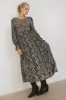 Justice Abstract Maxi Dress in Black sold by bohme