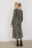 Justice Abstract Maxi Dress in Black sold by bohme