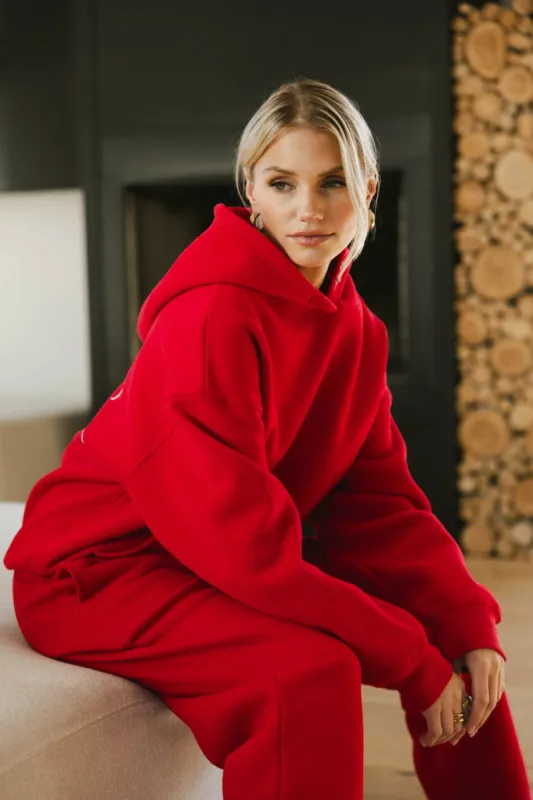 Do Not Disturb Sweatshirt in Red sold by bohme