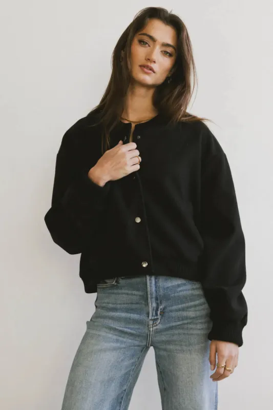 Molly Bomber Jacket in Black - FINAL SALE sold by bohme