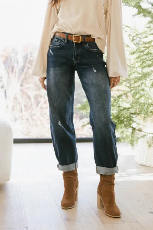 Tara Cuffed Barrel Jeans - FINAL SALE sold by bohme