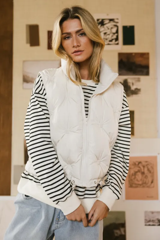 Sammy Puffer Vest in Beige - FINAL SALE sold by bohme