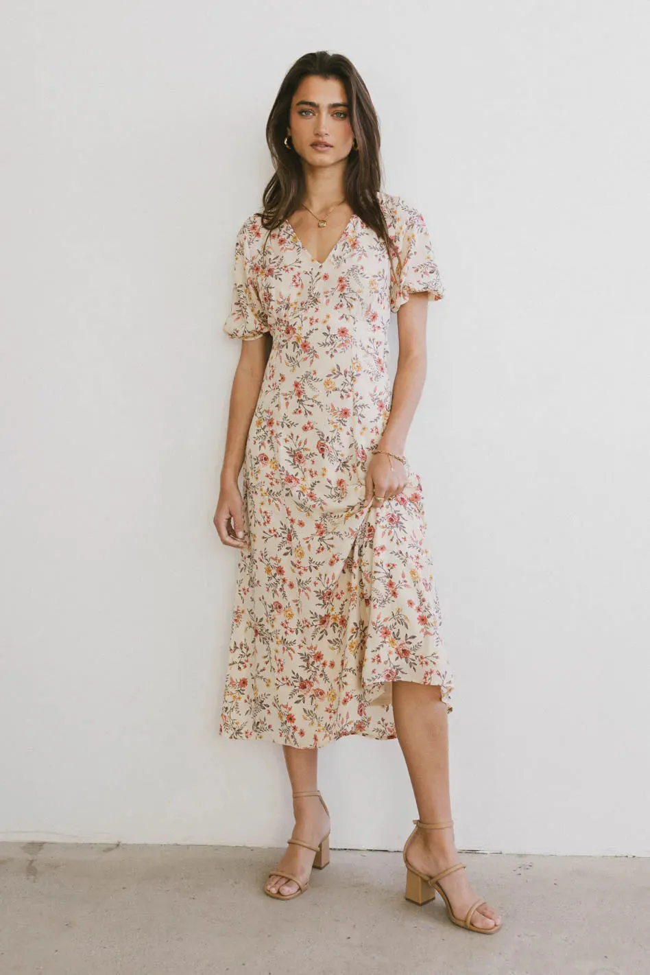 Ainsley Floral Midi Dress - FINAL SALE sold by bohme product image thumbnail 3