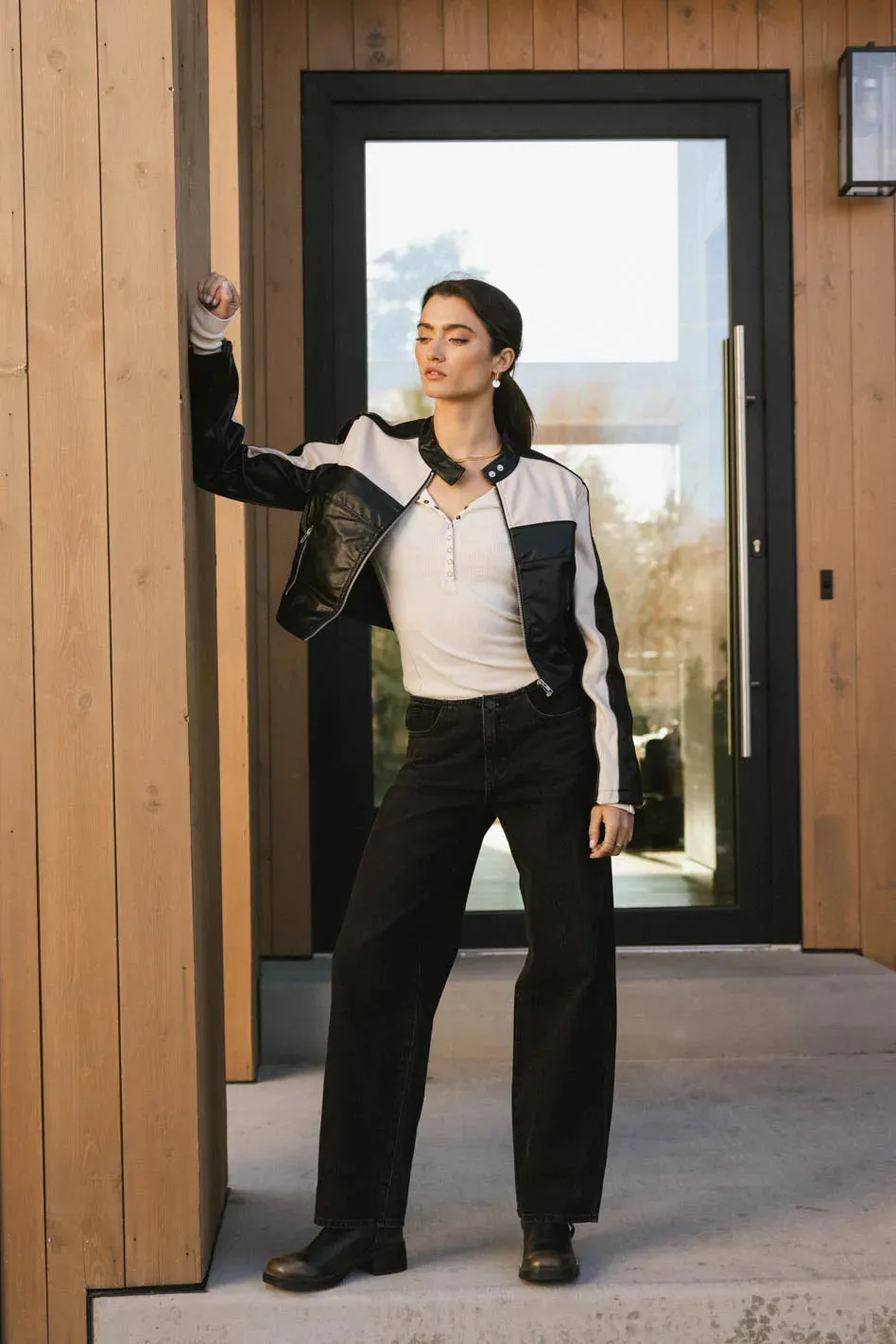 Livy No Waistband Straight Leg Jeans - FINAL SALE sold by bohme product image thumbnail 4