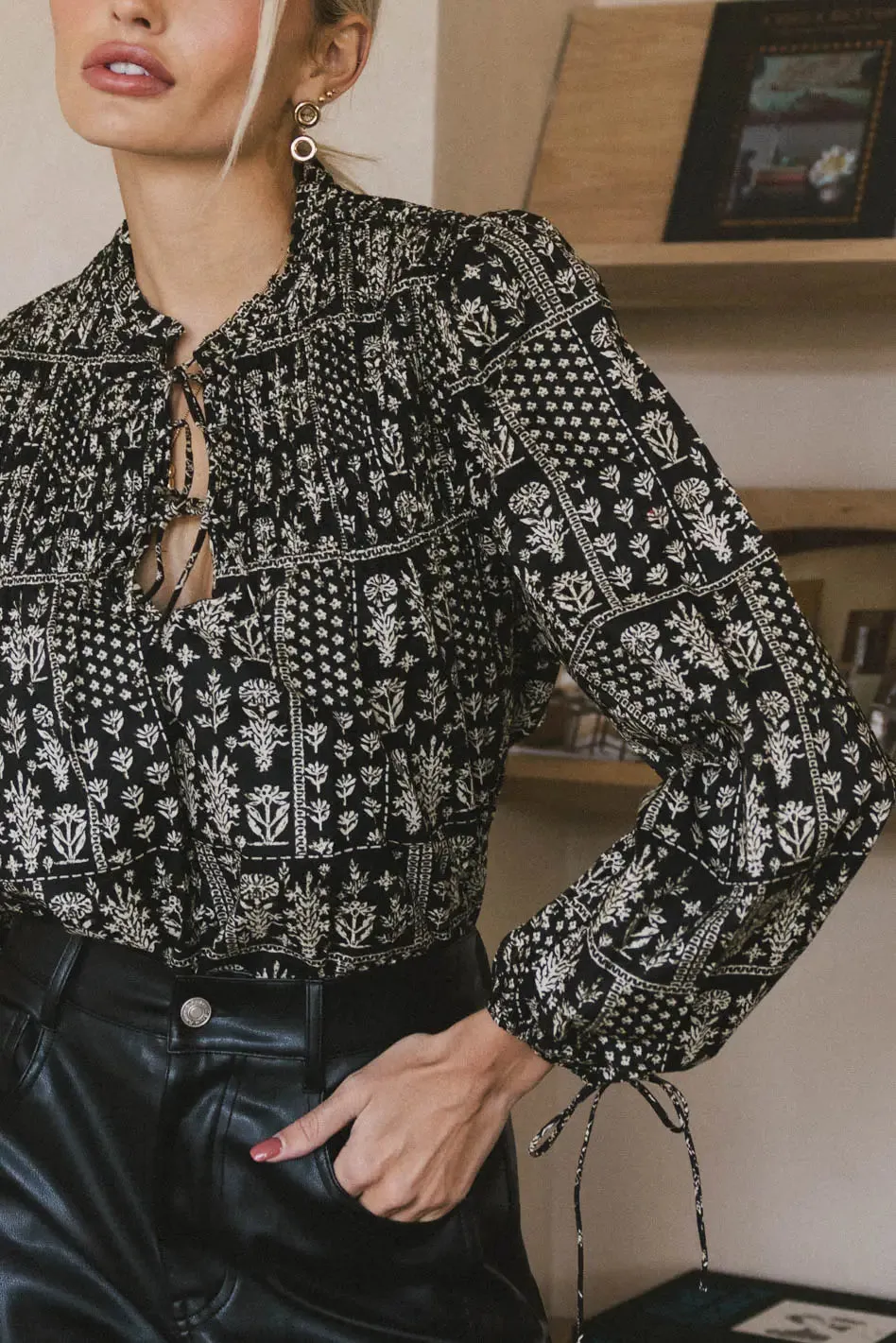 Isolde Printed Blouse - FINAL SALE sold by bohme product image thumbnail 2