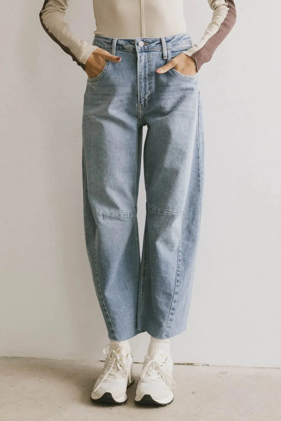 Juliette Barrel Jeans in Light Wash sold by bohme product image thumbnail 5