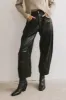 Taron Vegan Leather Barrel Jeans - FINAL SALE sold by bohme