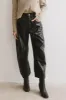 Taron Vegan Leather Barrel Jeans - FINAL SALE sold by bohme