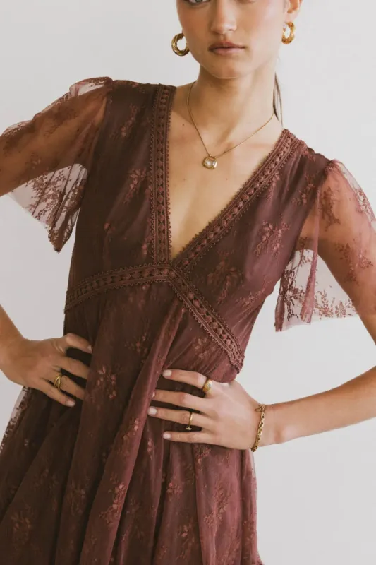 Francine Embroidered Mesh Dress - FINAL SALE sold by bohme