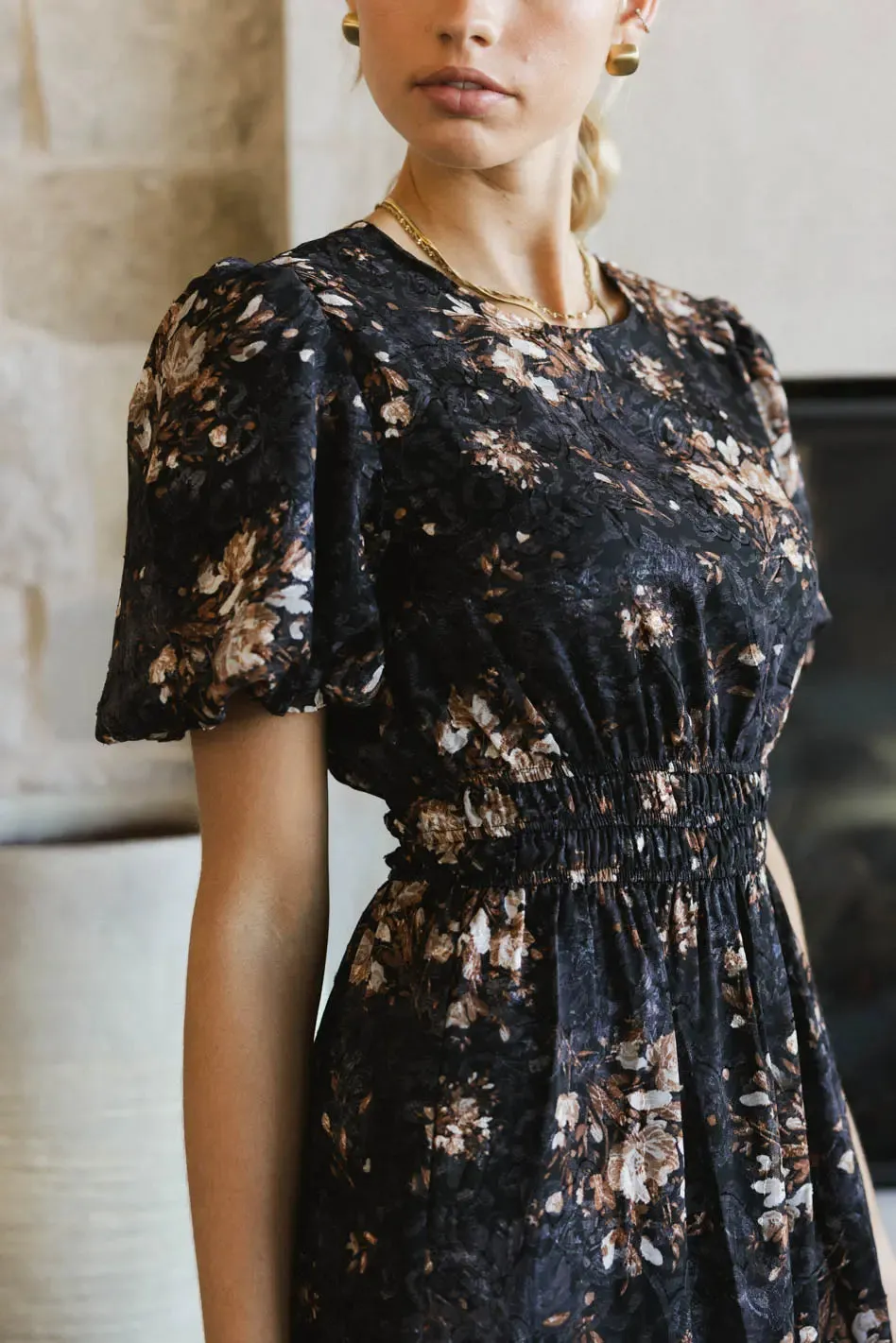 Mirren Floral Midi Dress - FINAL SALE sold by bohme product image thumbnail 4