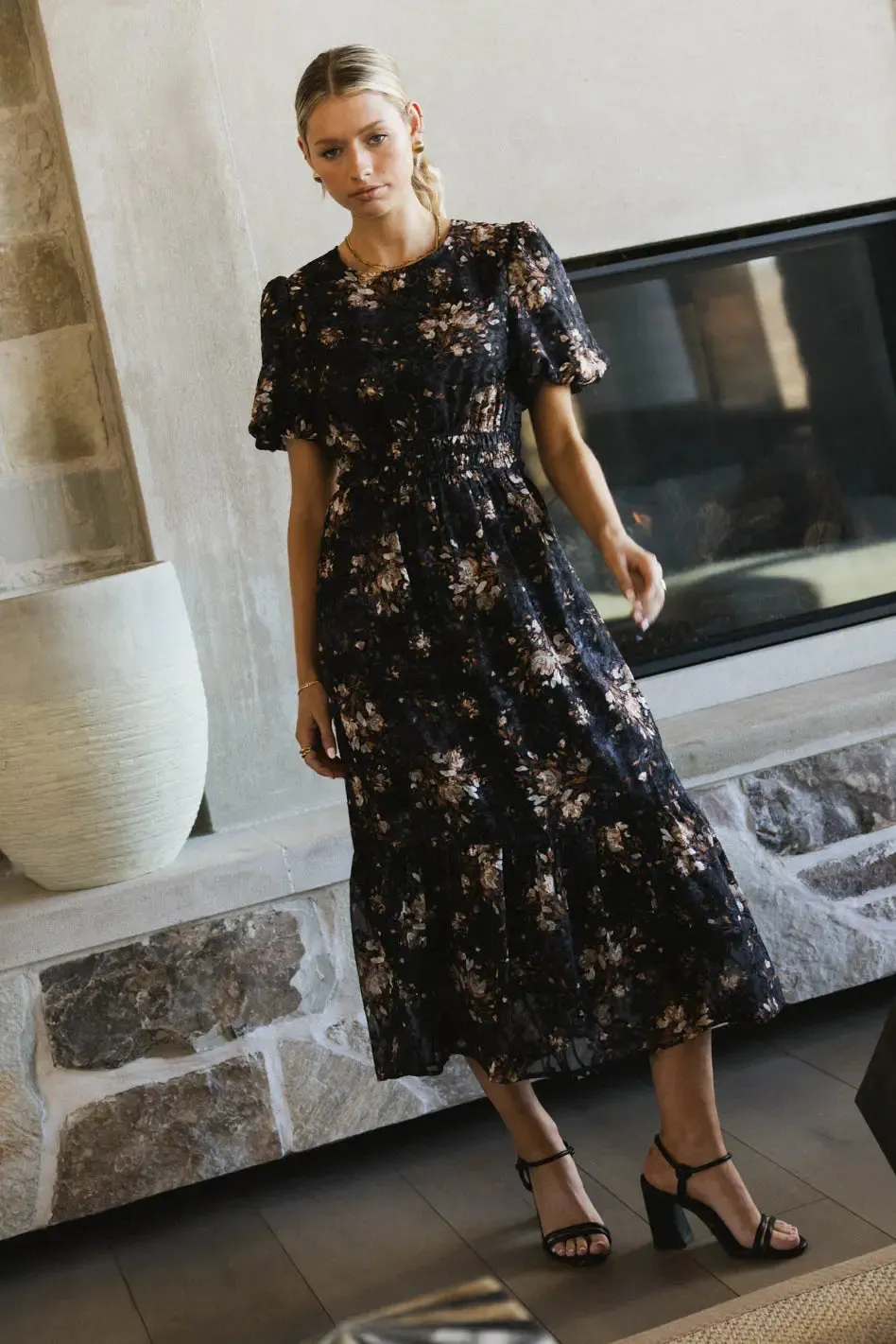 Mirren Floral Midi Dress - FINAL SALE sold by bohme product image thumbnail 5
