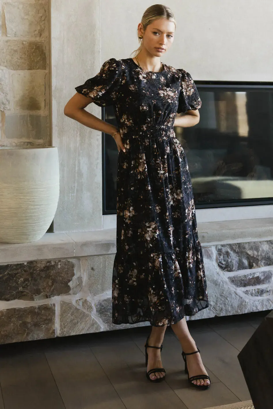 Mirren Floral Midi Dress - FINAL SALE sold by bohme product image thumbnail 3