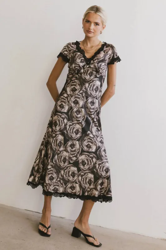 Beatriz Lace Trim Midi Dress - FINAL SALE sold by bohme