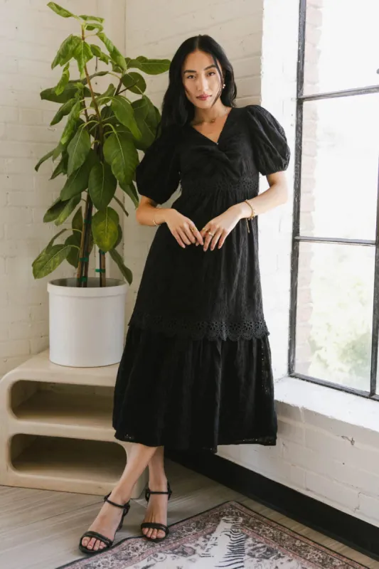 Cole Eyelet Lace Midi Dress sold by bohme