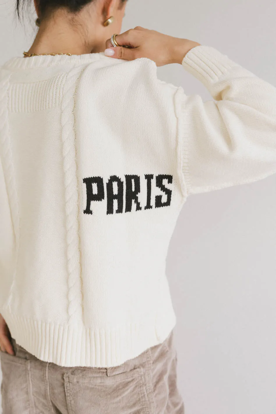 Paris Cable Knit Sweater sold by bohme product image thumbnail 2