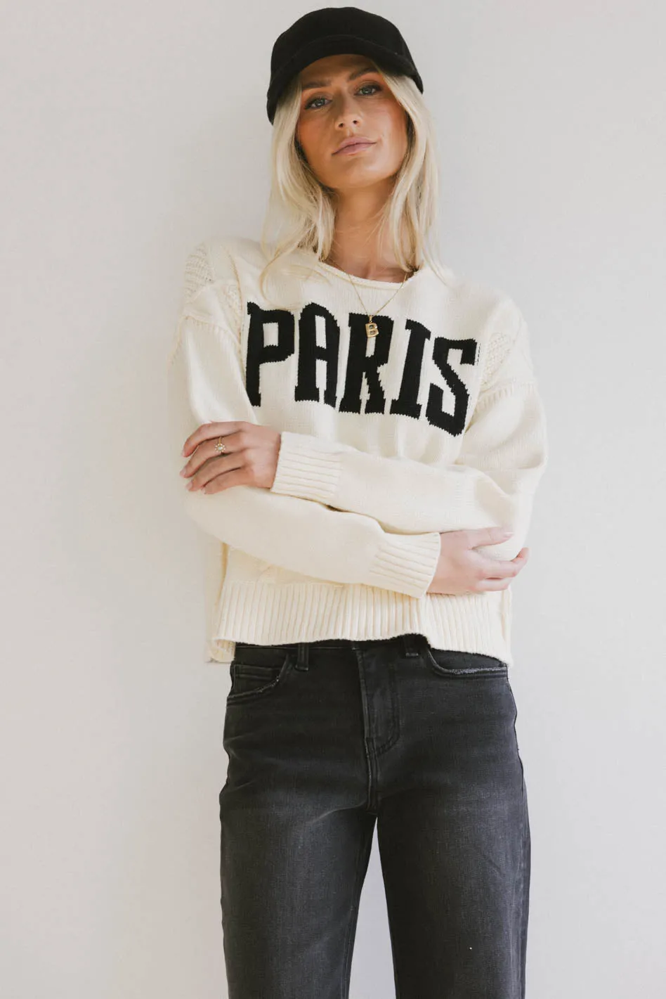 Paris Cable Knit Sweater sold by bohme product image thumbnail 3