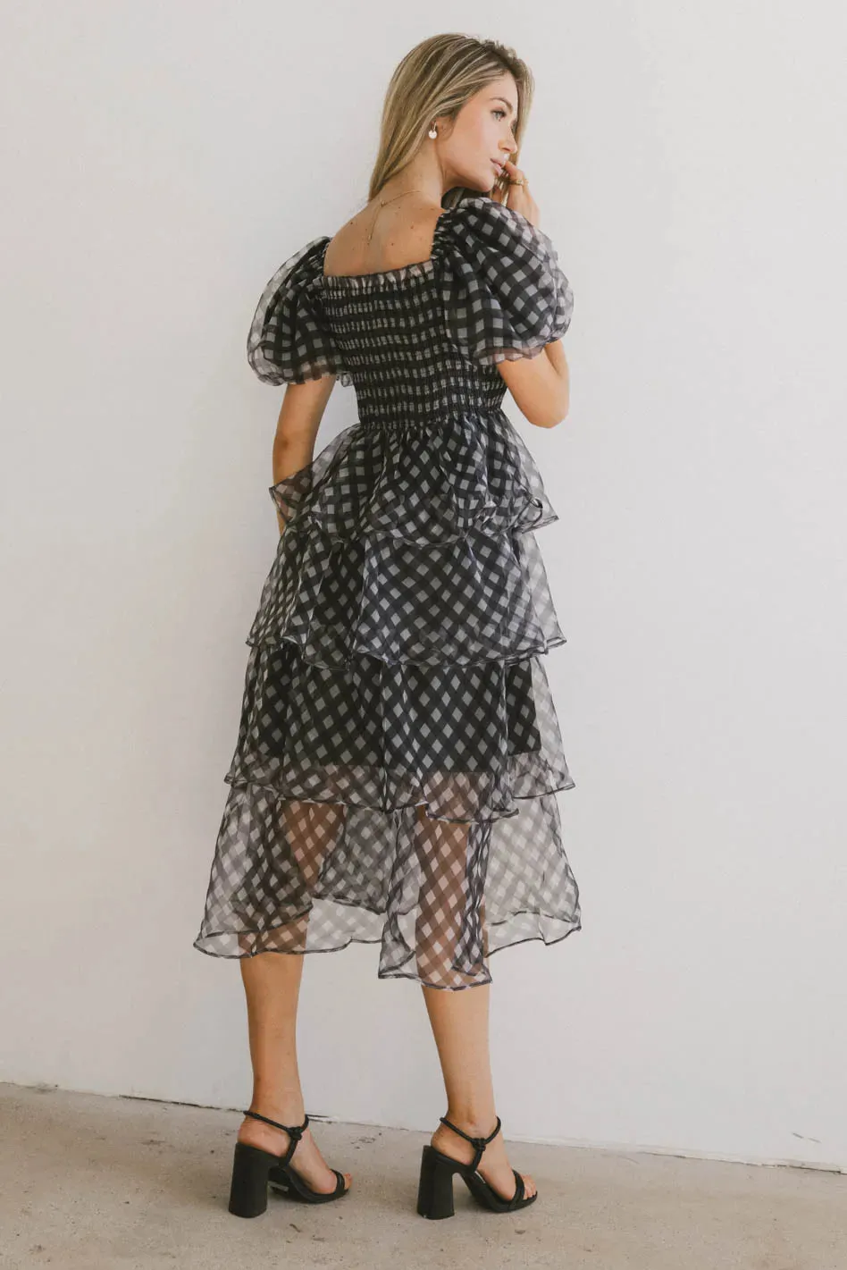 Bowie Tiered Midi Dress - FINAL SALE sold by bohme product image thumbnail 5