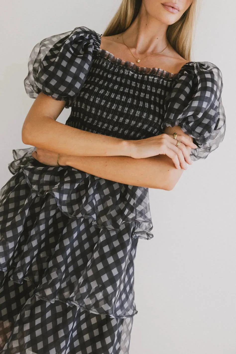 Bowie Tiered Midi Dress - FINAL SALE sold by bohme product image thumbnail 4