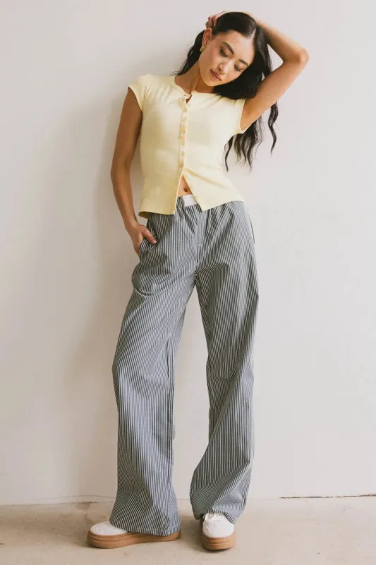 Marline Striped Boxer Pants - FINAL SALE sold by bohme
