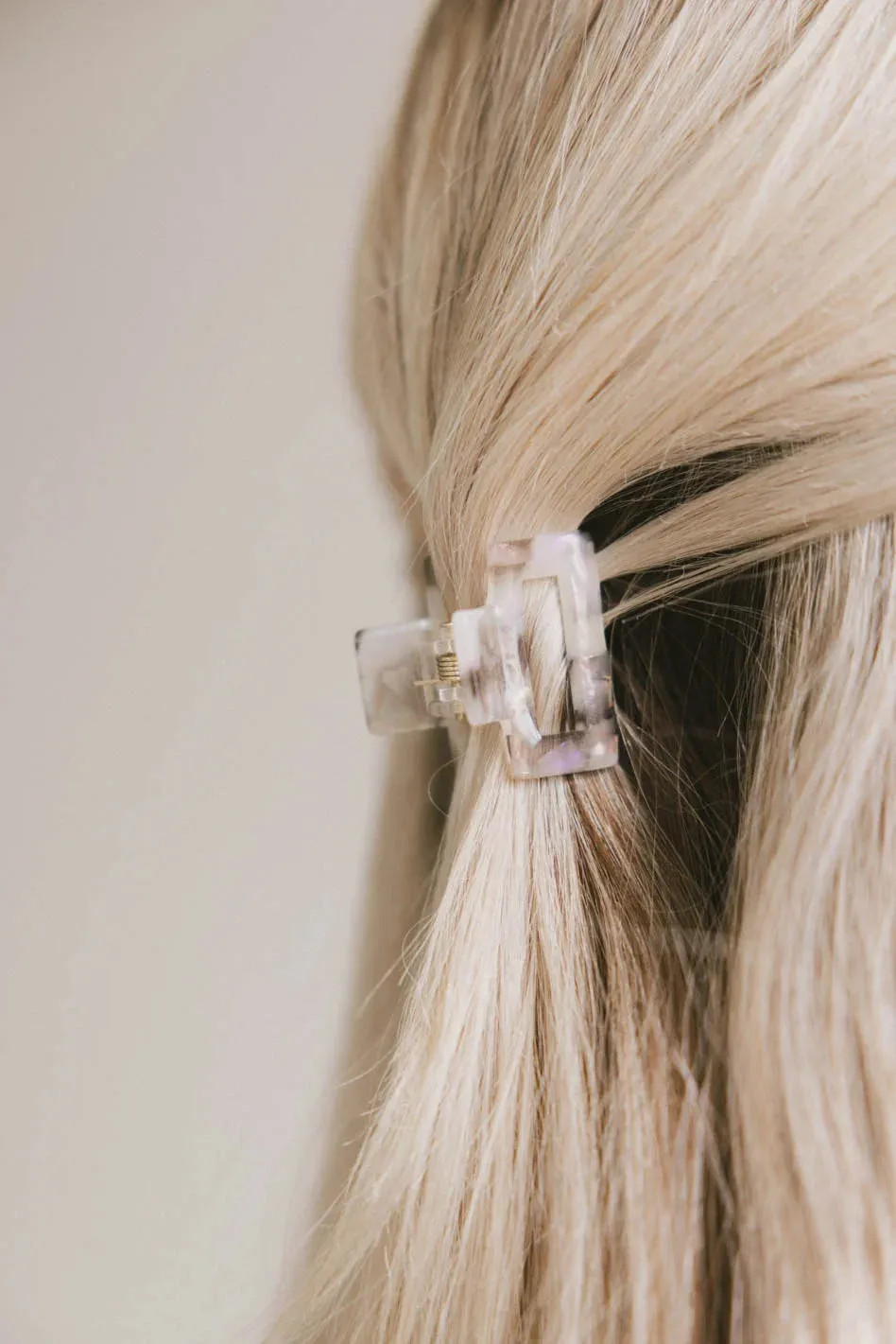 Mini Cutout Claw Clip in Grey sold by bohme product image thumbnail 2