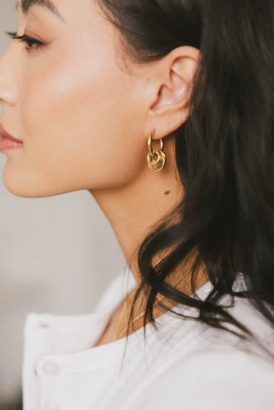 Annika Earrings in Gold sold by bohme product image thumbnail 2