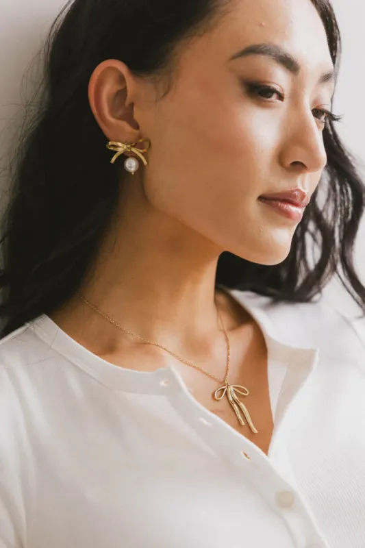 Whimley Bow Earrings sold by bohme