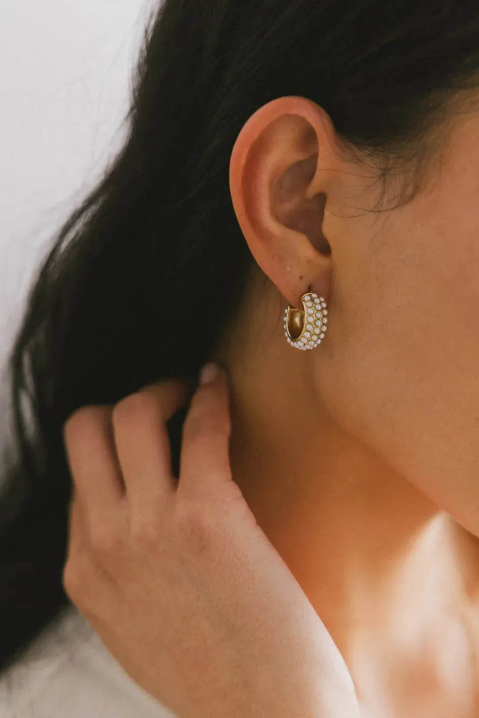 Lilly Pearl Earrings sold by bohme