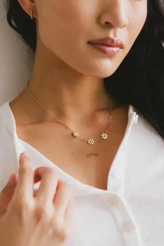 Talia Flower Necklace sold by bohme